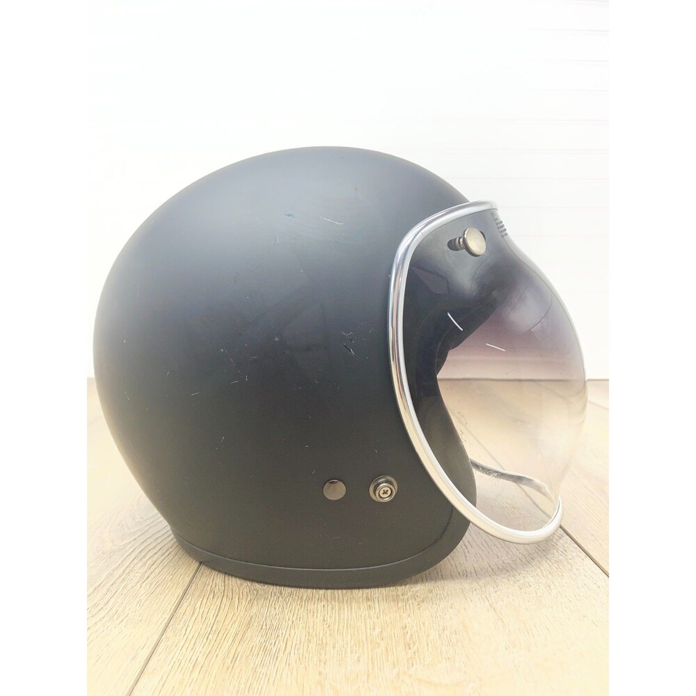 Bell Custom 500 Motorcycle Helmet MATTE BLACK w/TWO Bell Bubble Shields XS - Picture 6 of 13